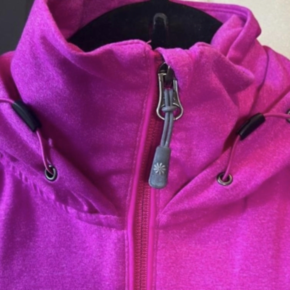 Athleta Rishi Fuchsia Hooded Zip Up Athletic Jacket Size XS MSRP $128 - Picture 6 of 7
